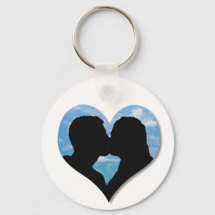 Kissing Silhouette-nyckelkedja Nyckelring