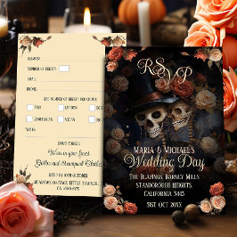 Kissing Skeletons OSA Gothic Bröllop Tilläggskort