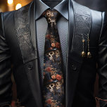 Kissing Skeletons,  Rosa ros Gothic Bröllop Slips<br><div class="desc">Gothic Vintage bröllop Tie | Rosa och svart Kissing Skeletons Ange tonen för din fantastiska gotiska bröllopsdag med den här manarna med skelett i ett passionerat omfamnande i rosa och svart nyanser. Med tanke på att det är ett viktigt inslag i det tidslösa gotiska romantik, tillför den här slipningen en...</div>
