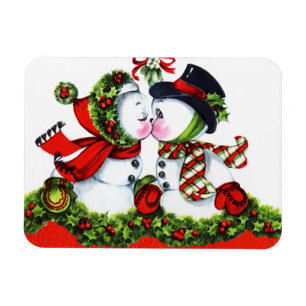 Kissing Snögubbe par Magnet