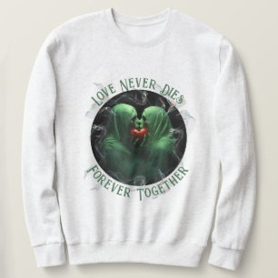 Kissing Spöken Halloween Shirt Lång Ärmad Tröja