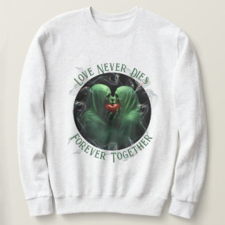 Kissing Spöken Halloween Shirt Lång Ärmad Tröja