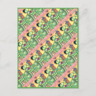 KISSING TURTLE SWEETHEARTS, CUTE TARPON VALENTINE HELG VYKORT