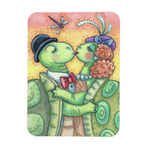 Kissing Turtles VALENTINE MAGNET *Anpassa