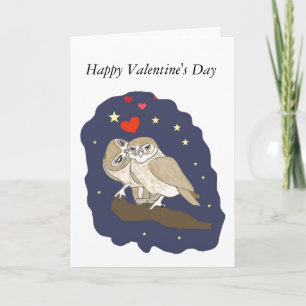 Kissing Uggla Valentine's Card Helgkort