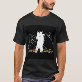 Kissing Valentine Day Manar T-Shirt Black