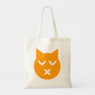 Kissing with Closed Öga Emoji Cat Tygkasse
