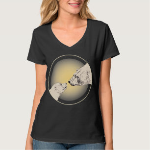 Kisskjorta T-shirt Dam Bear Art Polar