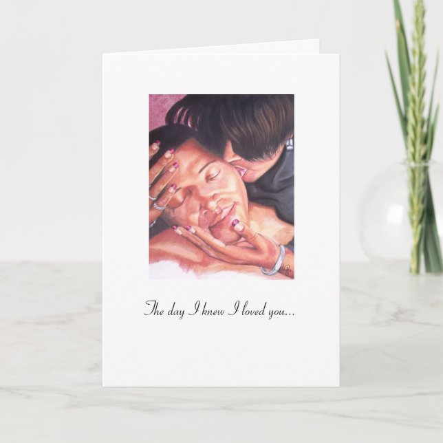 KISSOFAWOMAN dagen jag visste att jag älskade dig… Kort (Framsida)