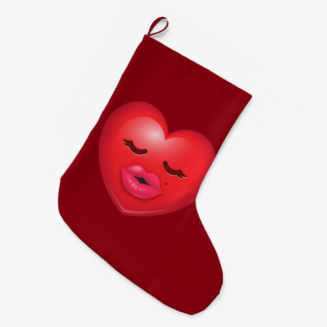 Kissy Emoji Stor Julstrumpa (Framsidan (Hängande))
