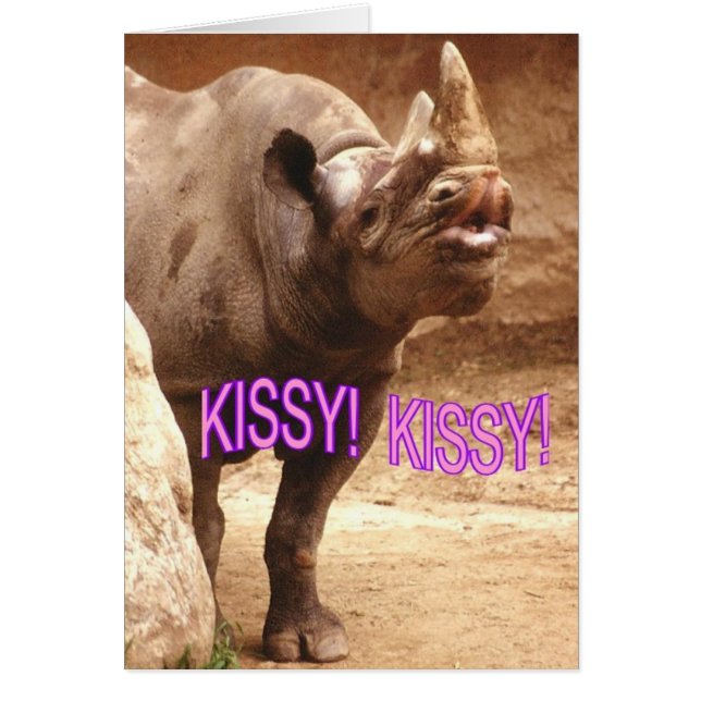 KISSY KISSY HÄLSNINGSKORT (Framsidan)