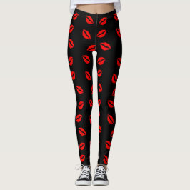 Kissy läppardamasker leggings