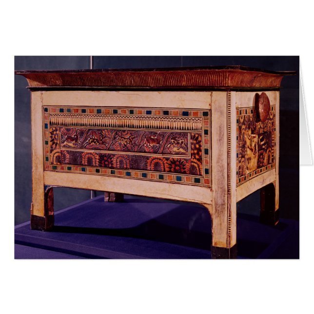 Kista från graven av Tutankhamun Hälsningskort (Framsidan Horizontal)