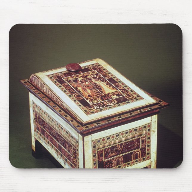 Kista från graven av Tutankhamun Musmatta (Framsidan)