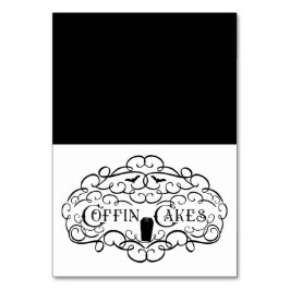 Kistorstårta Vintage Elegant Halloween Mat Tält Bordsnummer