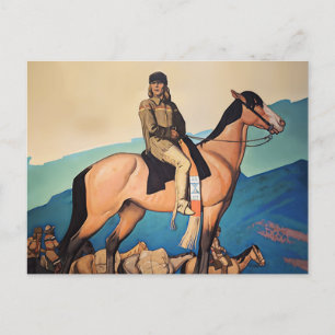 Kit Carson med bergsmän av Maynard Dixon Vykort