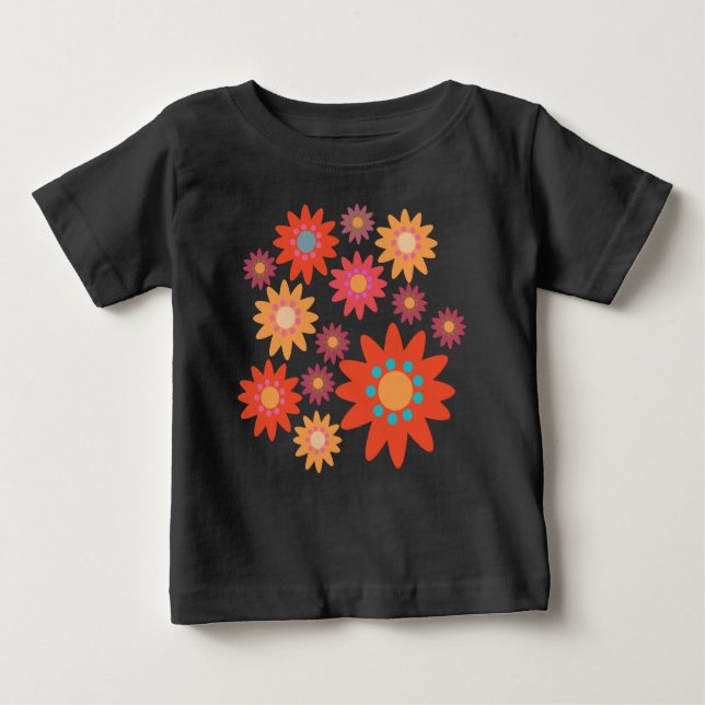 Kit Florido: camiseta Esportiva para bebês T Shirt (Framsida)
