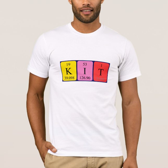 Kit Periodisk skjorta bord namn T-shirt (Framsida)