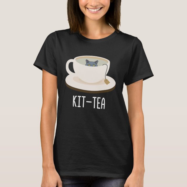 Kit Tea Cat British Shorthair for Cat T Shirt (Framsida)