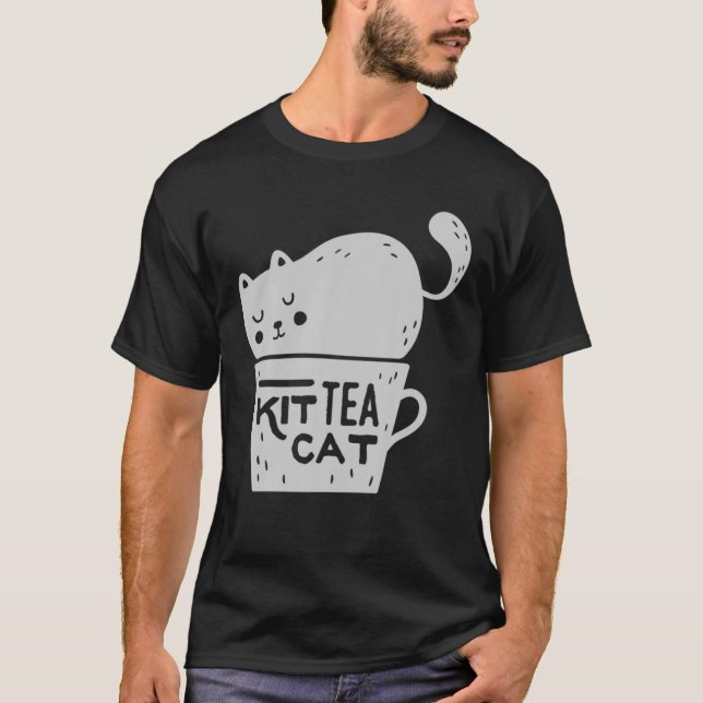 Kit Tea Cat - Cats Tri-Blend T Shirt (Framsida)