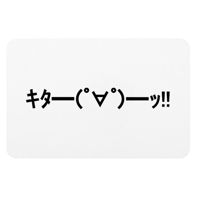 KITA! キ タ ━ ━(゜ ∀ budg) budgivningsbud bud bud!!!! Magnet (Horisontell)