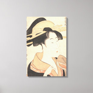 Kitagawa Utamaro Azumaya no Hana japanese dam art Canvastryck