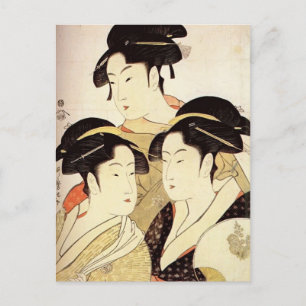 Kitagawa Utamaro:Dagens tre beundran Vykort