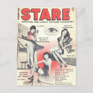 Kitch vintage-stift vykort