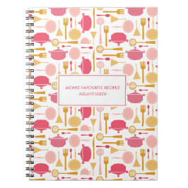 Kitchen Appliance Mamma Favorite Recipes Notebook Anteckningsbok Med Spiral