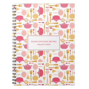 Kitchen Appliance Mamma Favorite Recipes Notebook Anteckningsbok Med Spiral