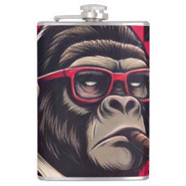 Kitchen/Bar Gorilla Boss Vinyl Wrapped Flask Fickplunta