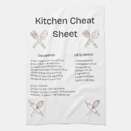 Kitchen Cheat Sheet Towel Kökshandduk