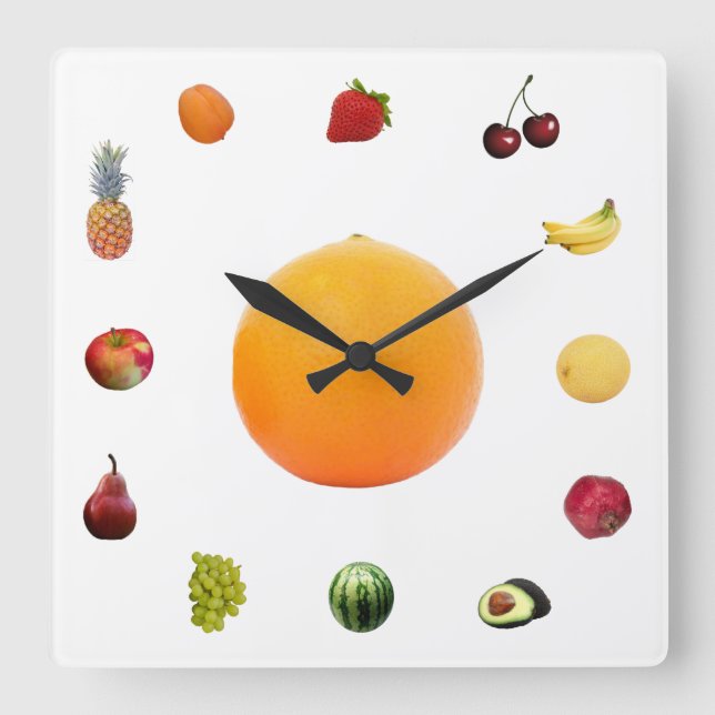 kitchen clock fyrkantig klocka (Framsida)
