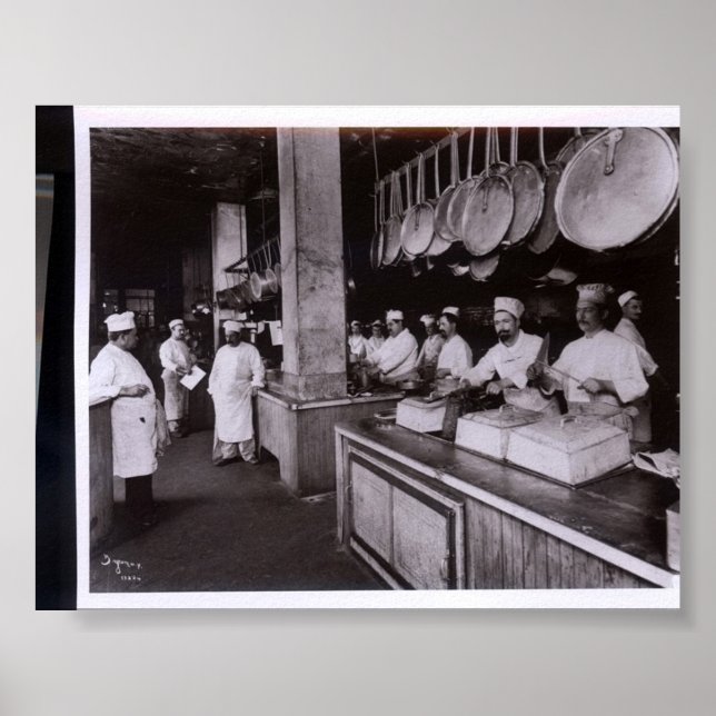 Kitchen Delmoncos restaurang, New York NY Poster (Framsidan)