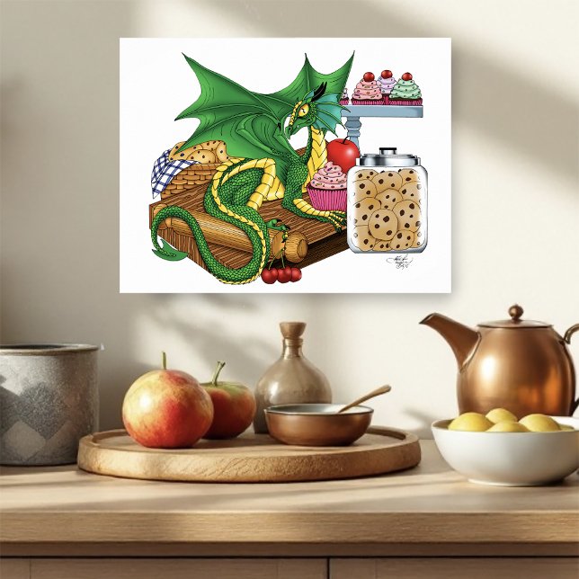 Kitchen Dragon Poster (Skapare uppladdad)