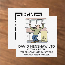 Kitchen Fitter Fyrkantigt Visitkort