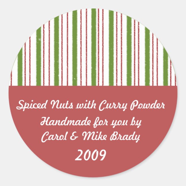 Kitchen Gift Sticker Runt Klistermärke (Framsida)