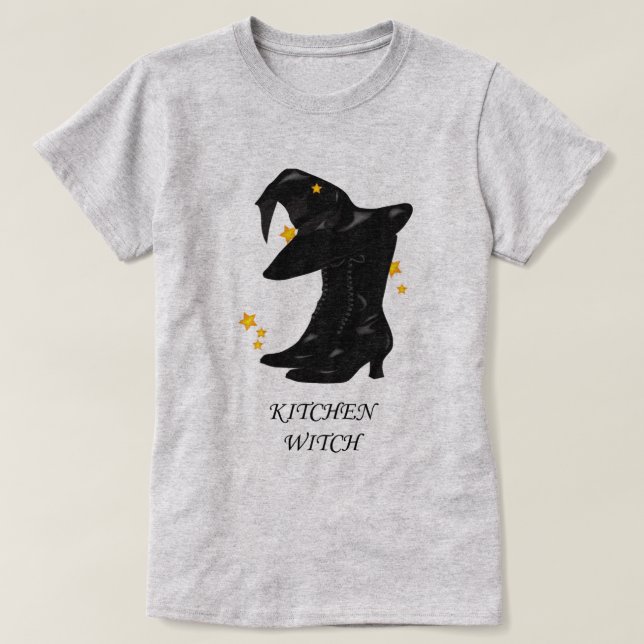 Kitchen Halloween Basic Grått Shirt T Shirt (Design framsida)