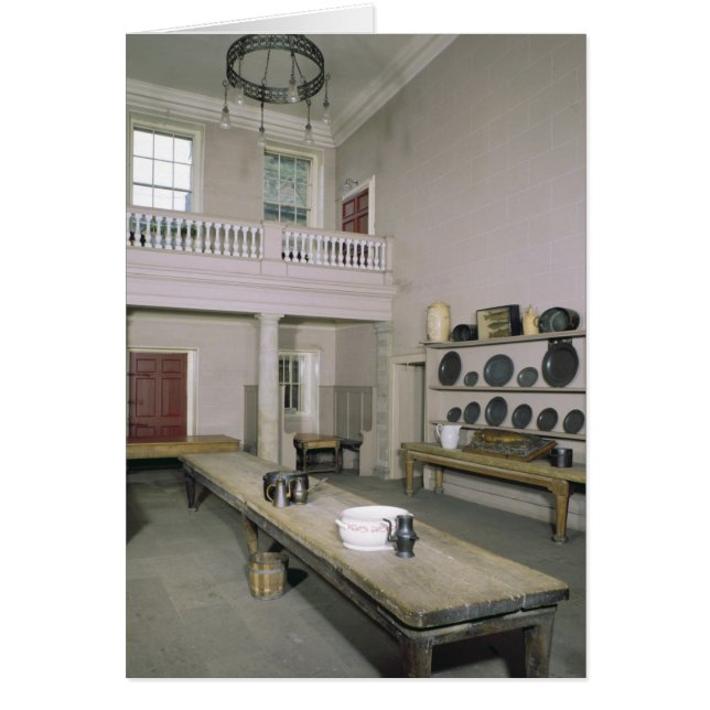 Kitchen Insida i mitten av 1700-talet Hälsningskort (Framsidan)