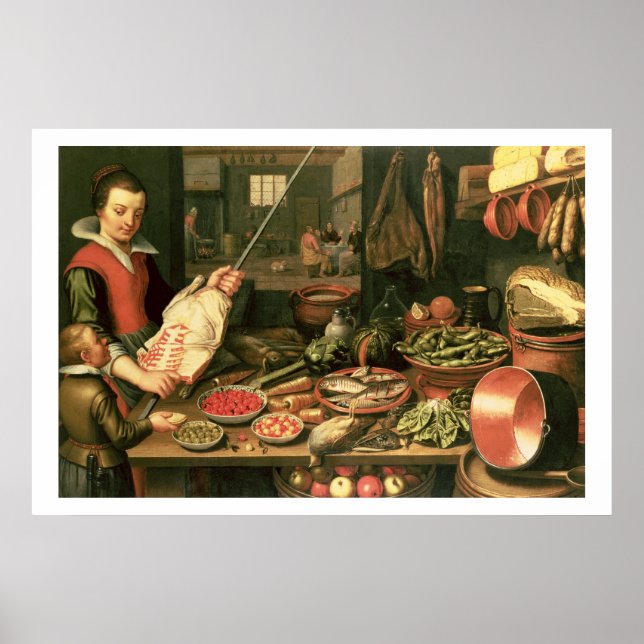 Kitchen Insida med en Maid Poster (Framsidan)