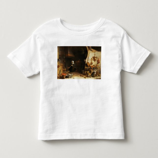 Kitchen Insida med en servant flicka Tee (Framsida)