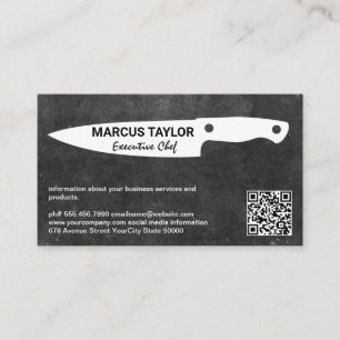 Kitchen Knivar QR-Affärskort, magnet Visitkort
