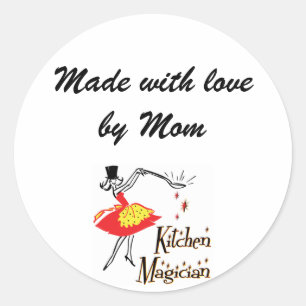 Kitchen Magician Anpassade Cooking Sticker Runt Klistermärke