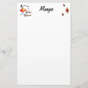 Kitchen Magician Anpassningsbar Retro Art Statione Brevpapper