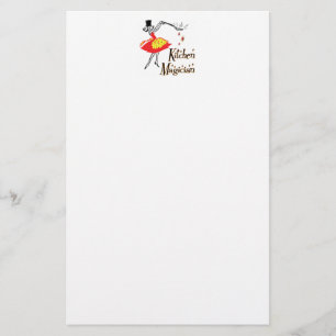Kitchen Magician Anpassningsbar Retro Art Statione Brevpapper