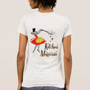 Kitchen Magician Personalizable Retro Cook Art T Shirt