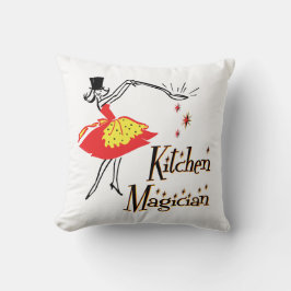 Kitchen Magician Retro Cooking Art Kudde
