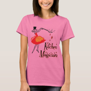 Kitchen Magician Retro Cooking Art T-Shirt