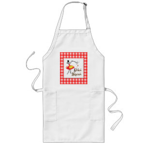 Kitchen Magician Retro Cooking Girl Apron Långt Förkläde