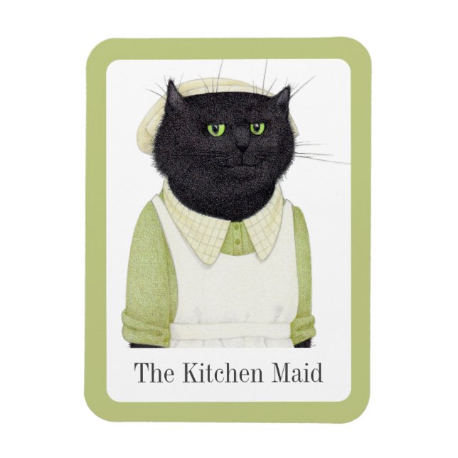 KITCHEN MAID CAT 3x4 Flexibel magnet + text (Vertikal)